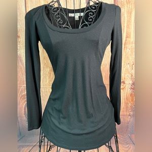 Boston Proper knit scoop neck top XS